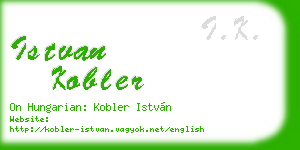 istvan kobler business card